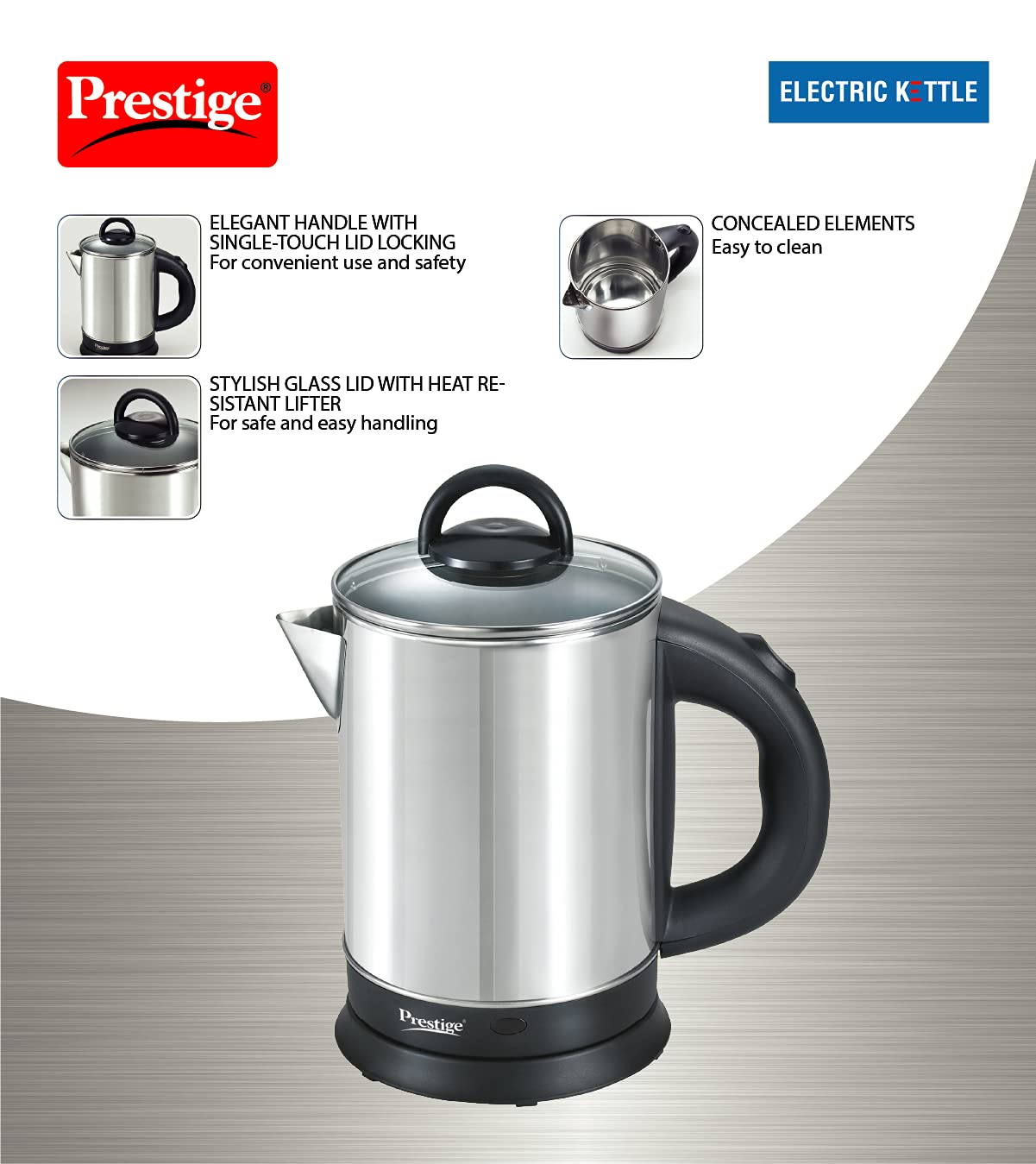 Prestige PKGSS 1.7L 1500W Electric Kettle
